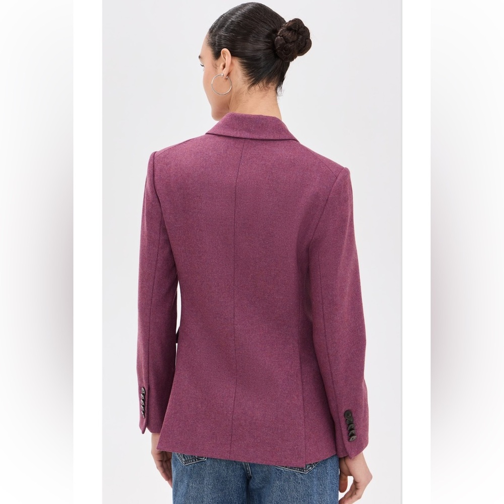 New Veronica Beard Sevyn Dickey Wool Jacket in Vintage Orchid - Picture 3 of 10